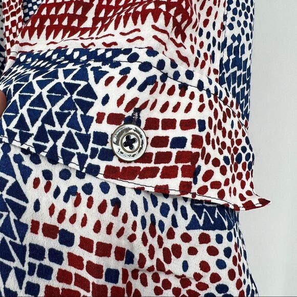 ANTHROPOLOGIE Hei Hei Blue & Red Printed Nouveau Harem Jogger Pants - Picture 11 of 15